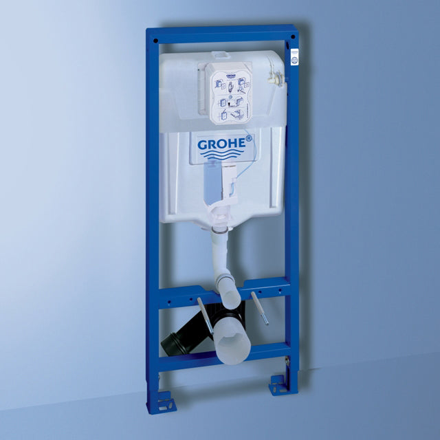 Структура за вграждане Grohe метална рамка с вградено казанче за тоалетна, монтаж, сифон и аксесоари за баня