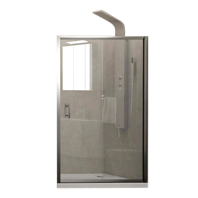 Flora 500 - 96.5-101.5 см. душ-параван с плъзгаща врата, 6 мм закалено стъкло, анти-калк, магнитен уплътнител, KERANOVA онлайн магазин