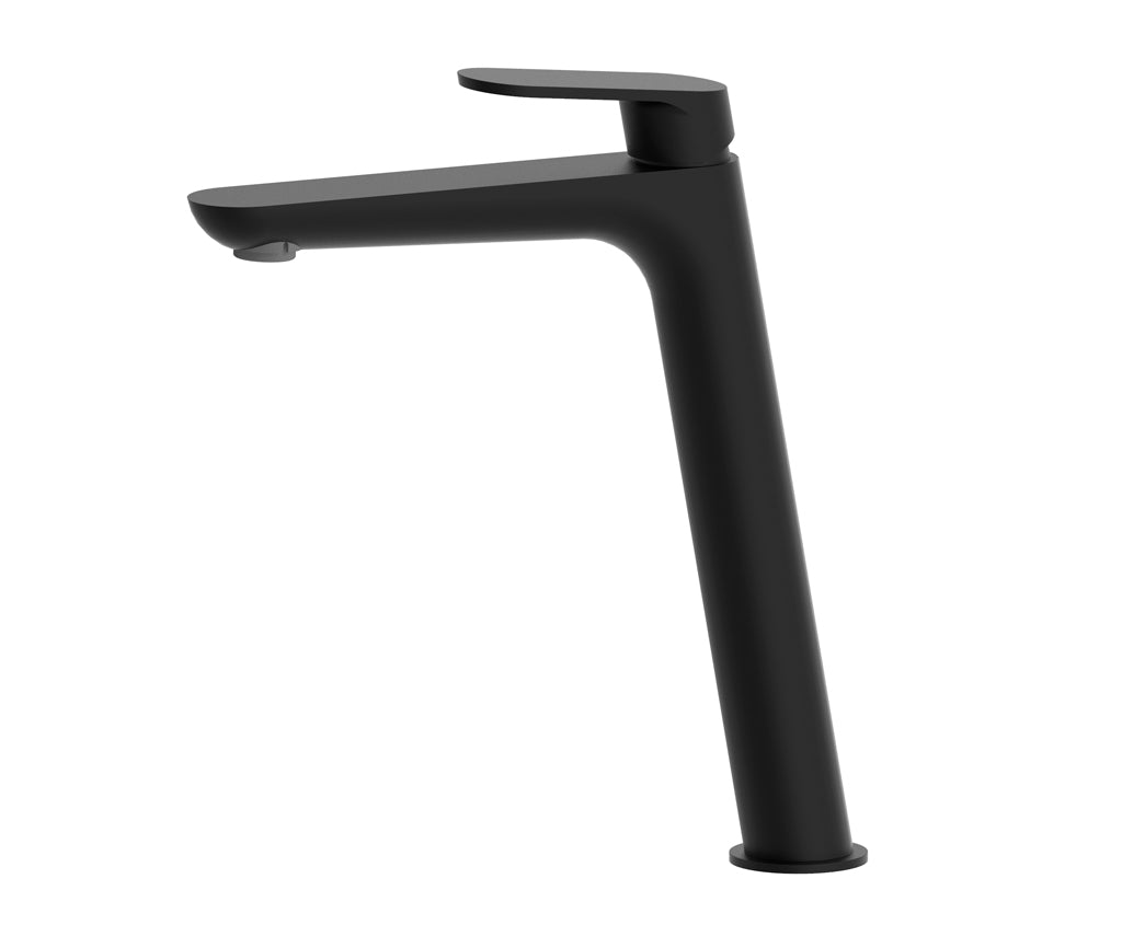 Смесител за мивка Beta Matt Black XL - Aquagrif черен мат висок смесител за баня без изпразнител, онлайн магазин за обзавеждане за бани KERANOVA