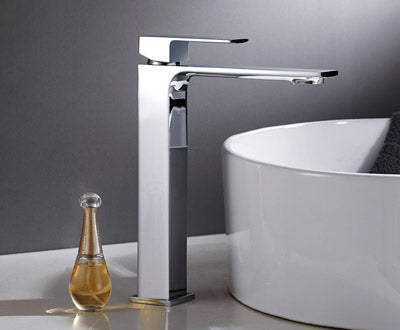 Смесител за мивка Bold XL - Aquagrif висок хромен смесител без изпразнител за мивка | онлайн магазин KERANOVA