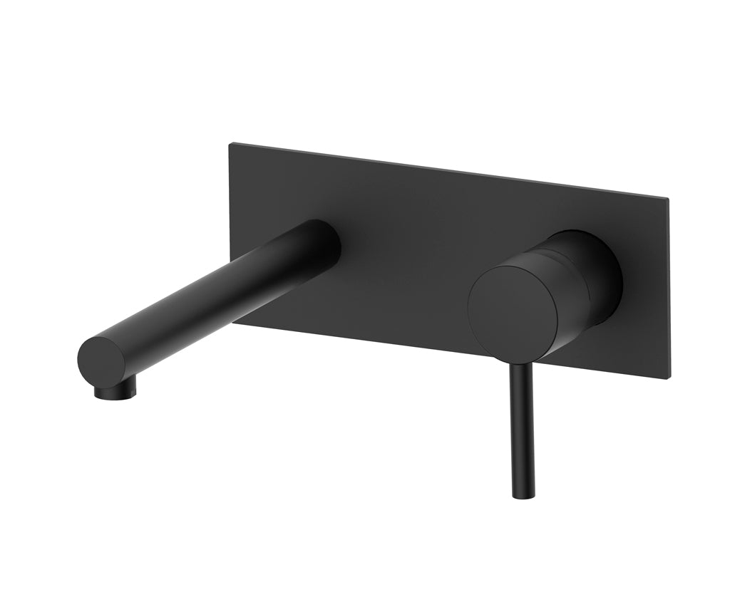 Стенен смесител за мивка Stick One Matt Black - Aquagrif в черен мат, без изпразнител, онлайн магазин за обзавеждане за бани KERANOVA