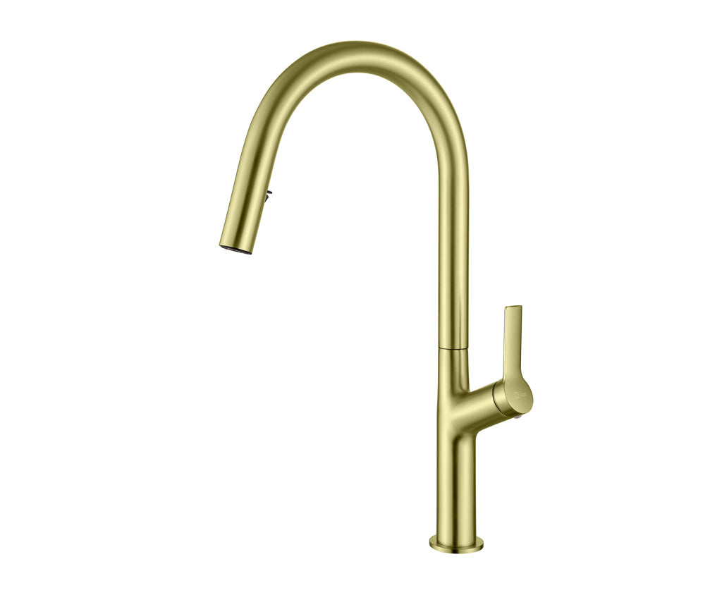 Кухненски смесител Kyra Plus Brushed Gold - Aquagrif