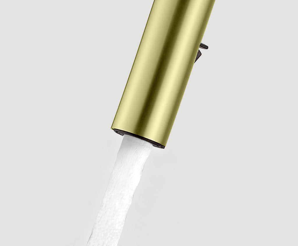 Кухненски смесител Kyra Plus Brushed Gold - Aquagrif