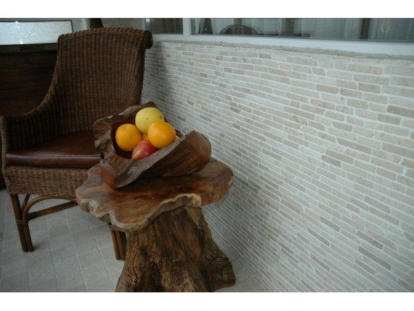 Стики Бял 30х30 см. мраморна мозайка на мрежа за онлайн магазин за обзавеждане за бани KERANOVA