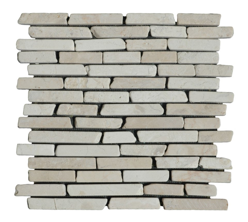 Стики Бял 30х30 см. мрежирана мраморна мозайка за бани - онлайн магазин за обзавеждане KERANOVA