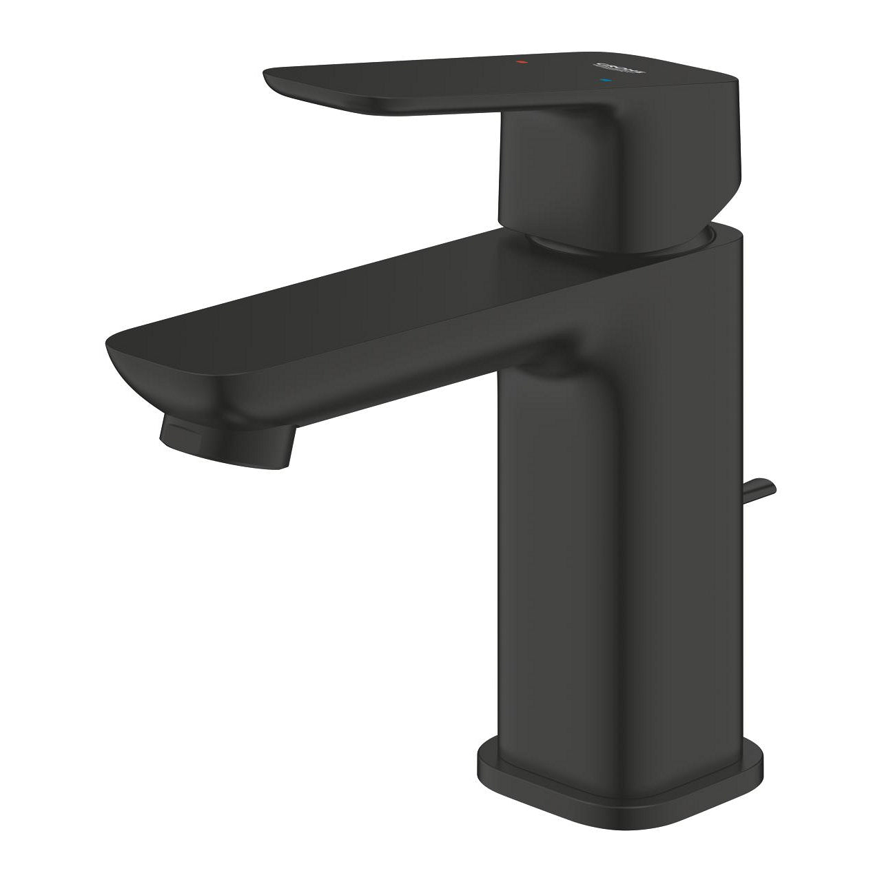 Alt Tag: Смесител за мивка Grohe Cubeo Matt Black S-size - едноръкохватков черен кран за умивалник, KERANOVA онлайн магазин