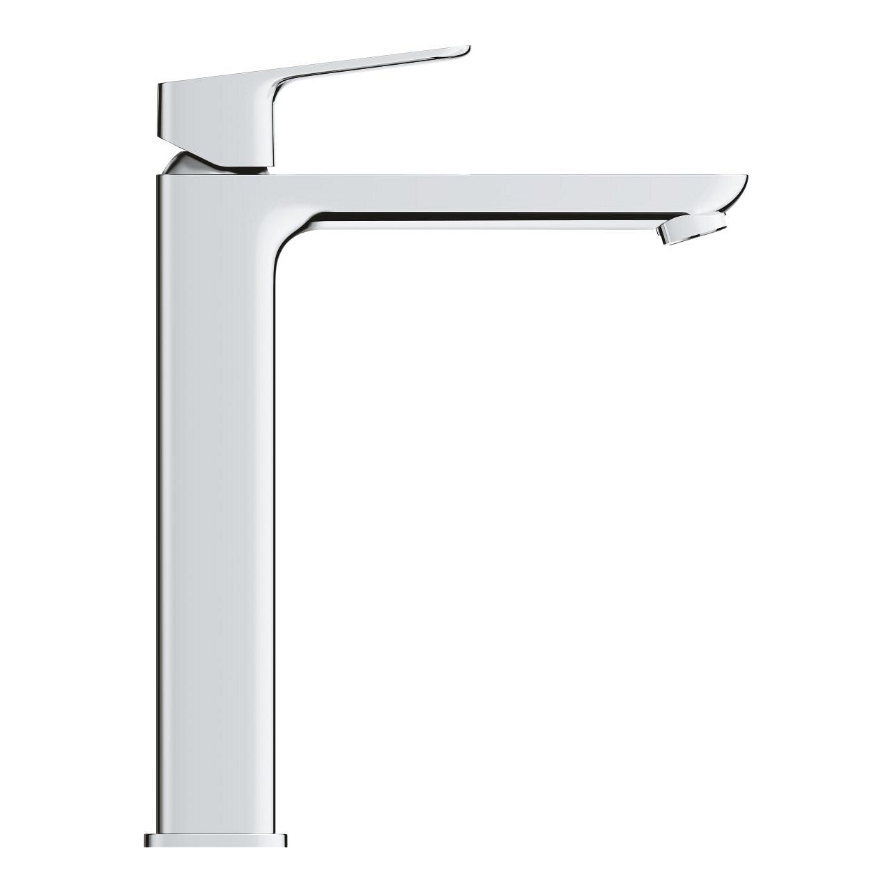 Смесител за мивка Grohe Cubeo XL-size - хромиран едноръкохватков XL смесител за стояща мивка, GROHE SilkMove, Water Saving (KERANOVA)