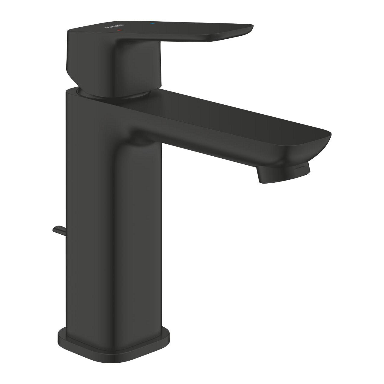 Смесител за мивка Grohe Cubeo Matt Black M-size - матов черен едноръкохватков смесител за умивалник, KERANOVA онлайн магазин