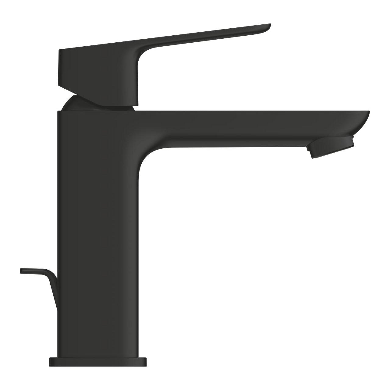 Смесител за мивка Grohe Cubeo Matt Black M-size - черен мат едноръкохватков смесител за умивалник, GROHE SilkMove, KERANOVA онлайн магазин