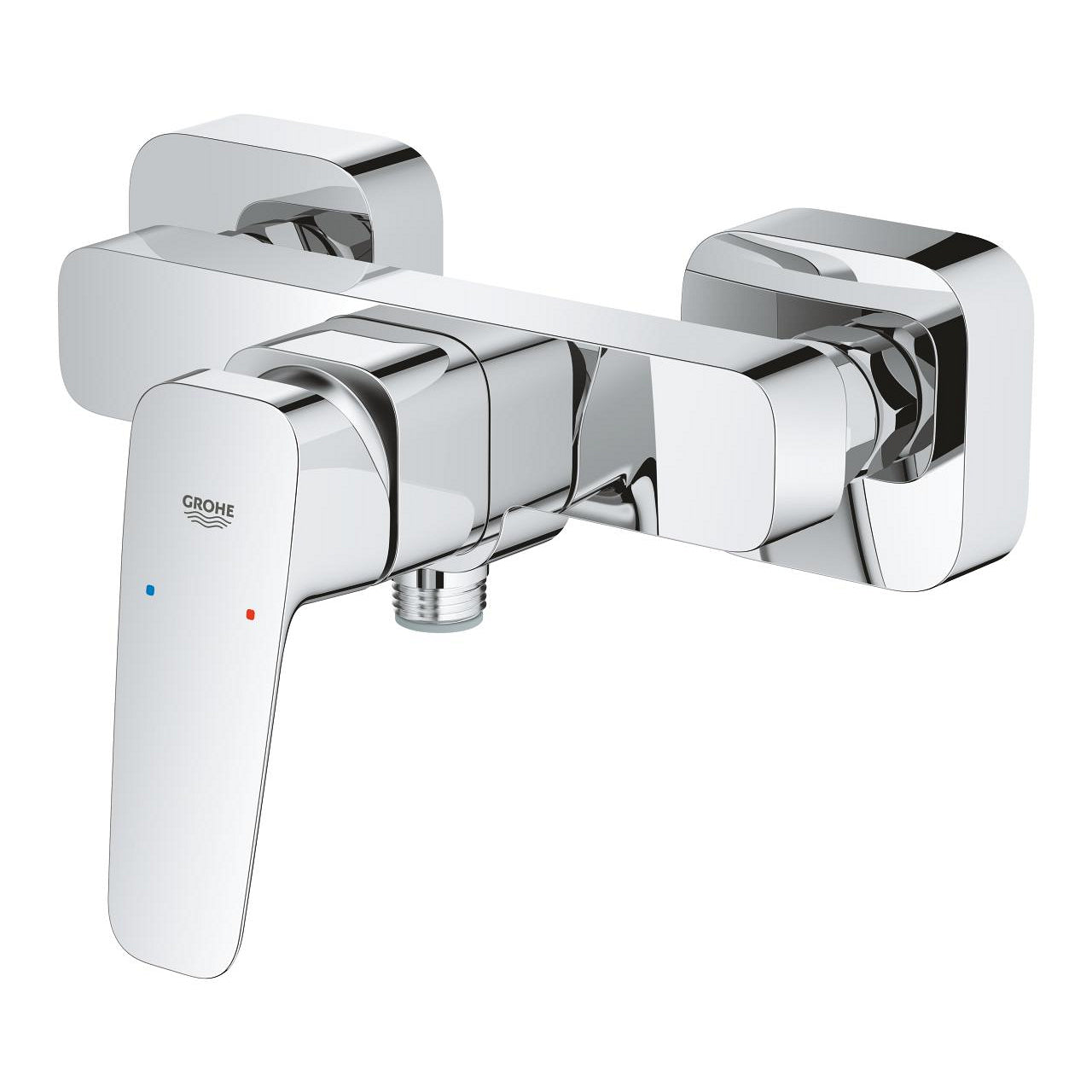 Стенен смесител за душ Grohe Cubeo хром, единична ръкохватка, стенен монтаж за онлайн магазин KERANOVA