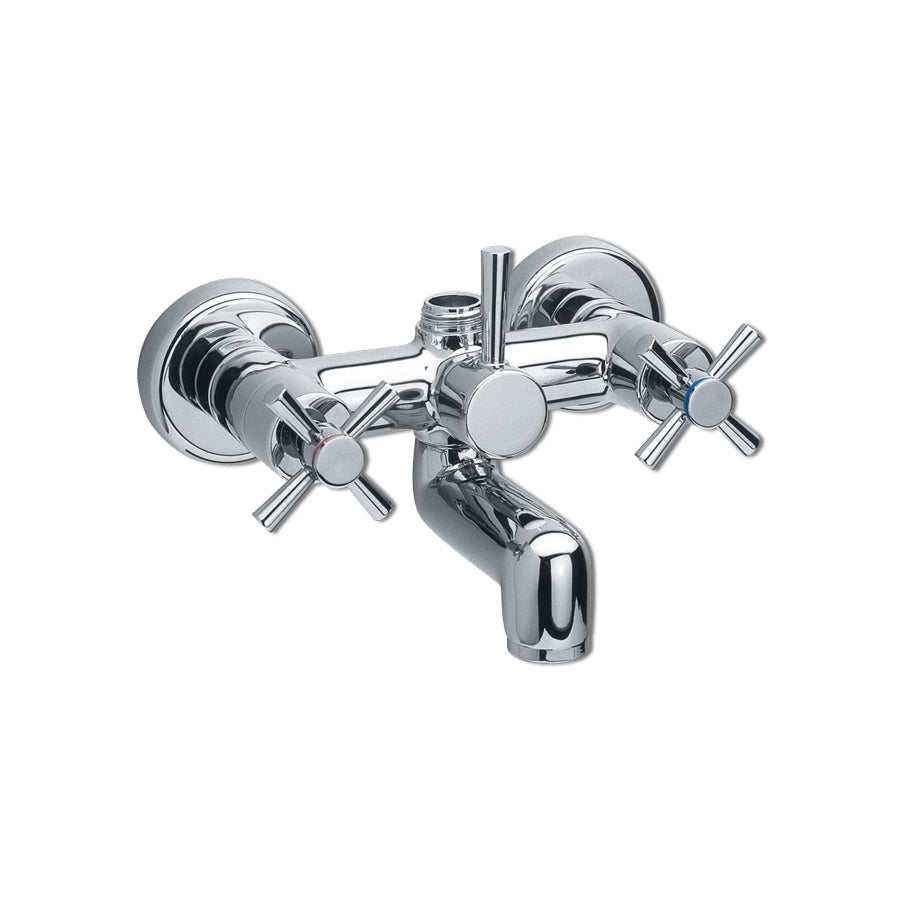 Душ комплект Quadrille хромирана душ колона с чучур, фиксирана височина, 5 години гаранция — онлайн магазин KERANOVA