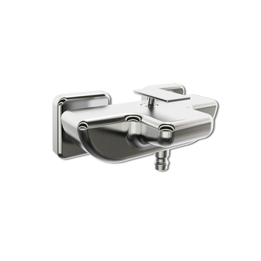 Смесител за вана/душ - серия NEVA, дизайнерски хромиран стенен смесител за вана с чучур 135мм — KERANOVA онлайн магазин