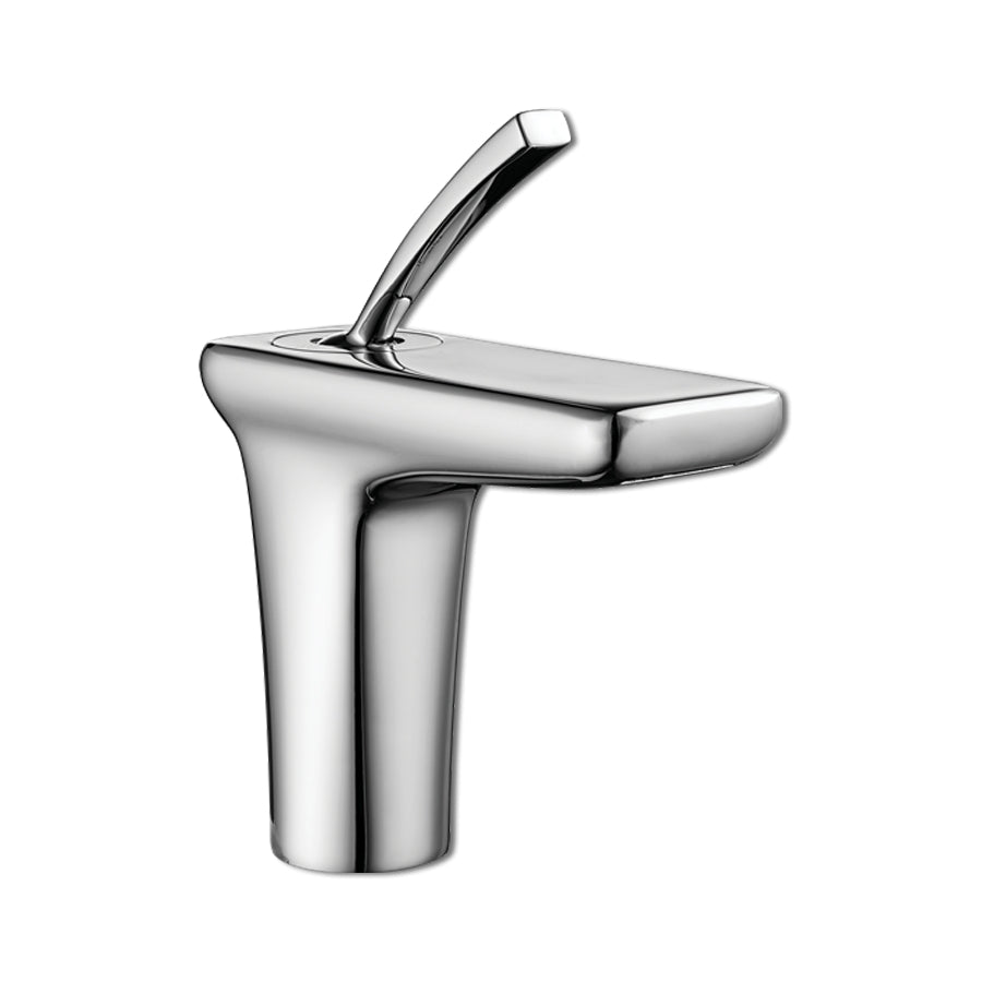 Смесител за умивалник - серия NOVITA дизайнерски смесител с подвижен аератор, дължина чучур 107 мм, KERANOVA онлайн магазин