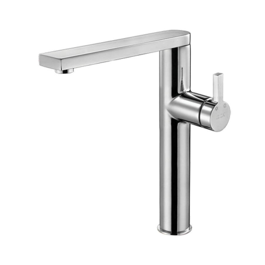 Смесител за умивалник - серия MINA XL от хром, въртящ се чучур 197мм, височина 266мм - KERANOVA онлайн магазин