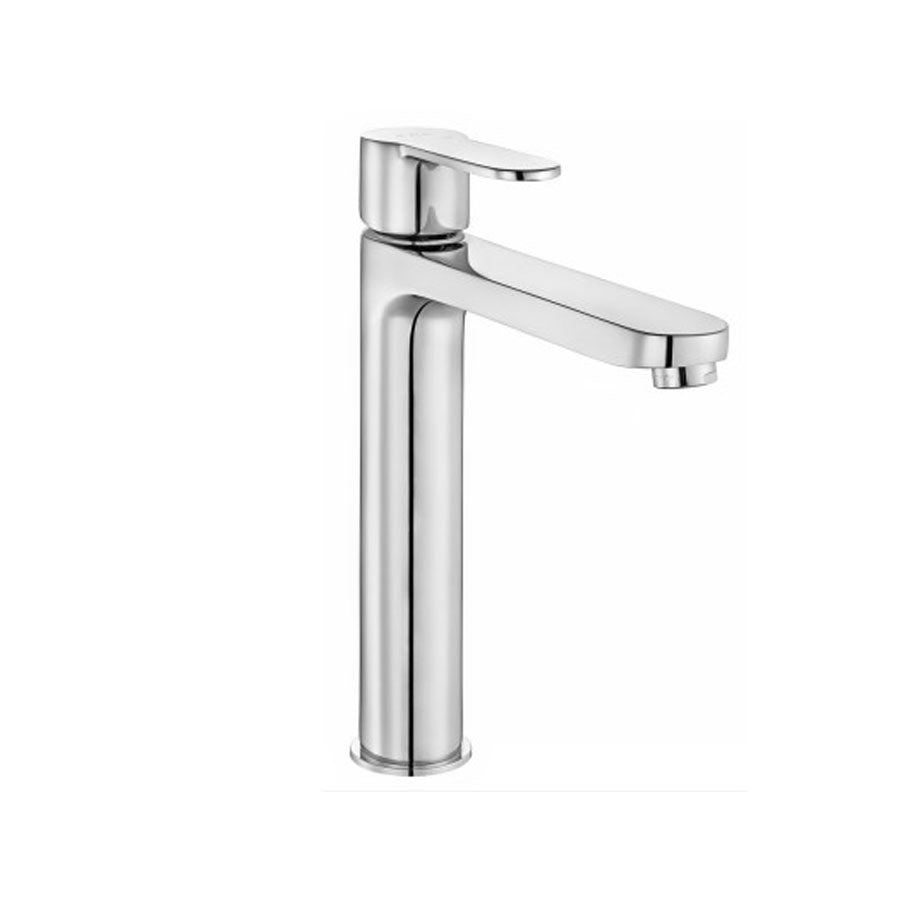 Смесител за умивалник - серия NITA XL хром, дизайнерски едноръкохватков смесител 175 мм чучур, за онлайн магазин KERANOVA