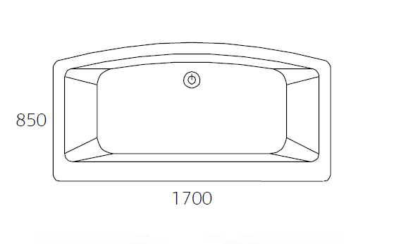 Свободно стояща вана със смесител K-1074 170х85 см. – бяла акрилна вана 170x85 см с автоматичен сифон, преливник и комплект смесител, KERANOVA онлайн магазин