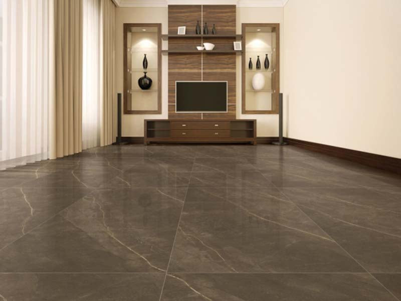 Armani Brown Pulido 60x120 - Biba Ceramica полиран гранитогрес в дневна, онлайн магазин за обзавеждане за бани KERANOVA