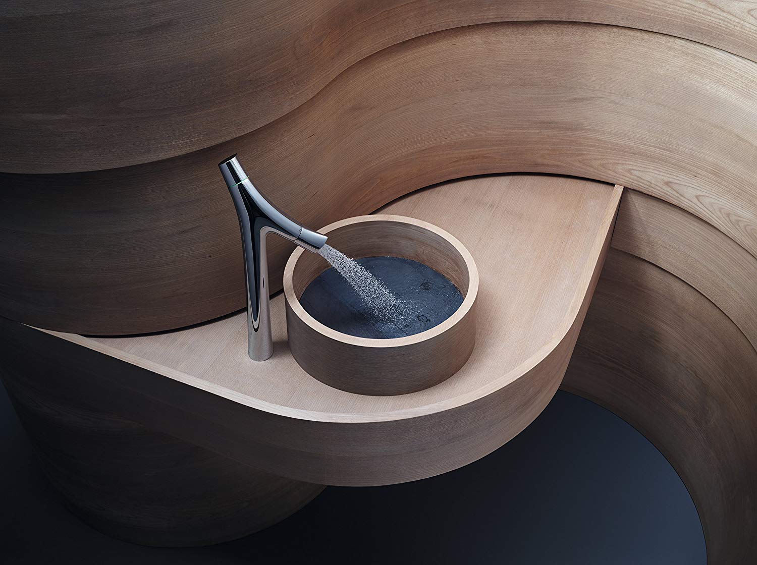 Смесител за мивка Axor Starck Organic XL хром с две ръкохватки, въртящ се аератор и спрей за онлайн магазин KERANOVA