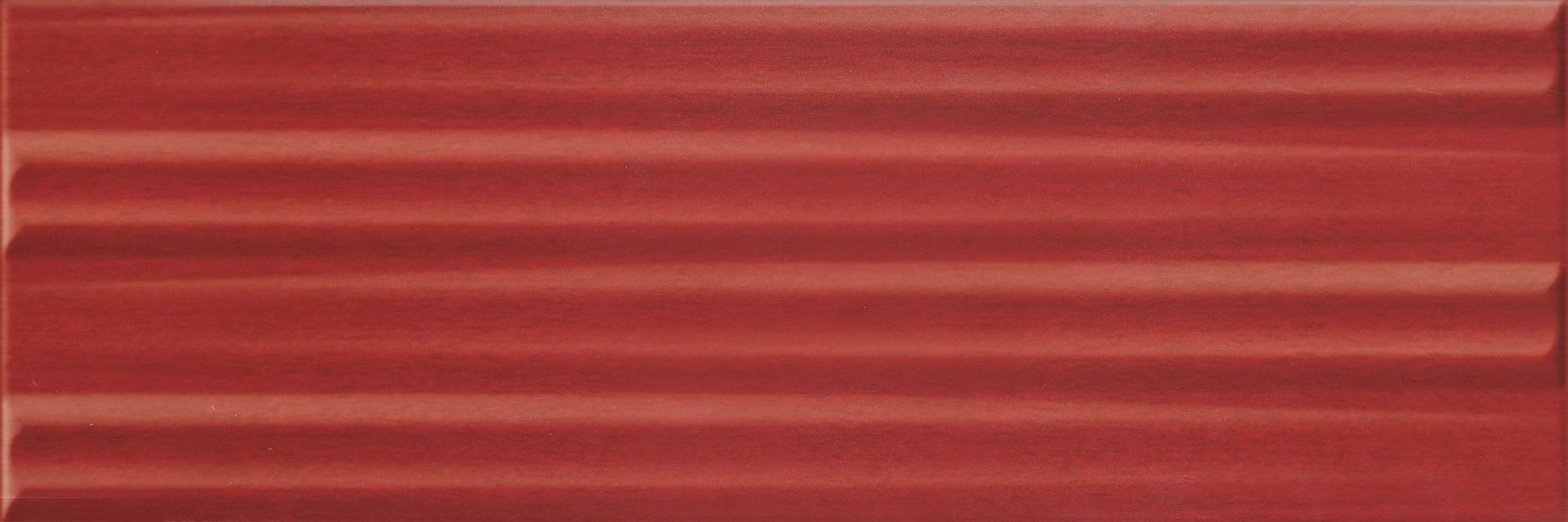 Stick Burgundy 20x60 керамична декоративна плочка с релефни хоризонтални линии за баня от онлайн магазин KERANOVA