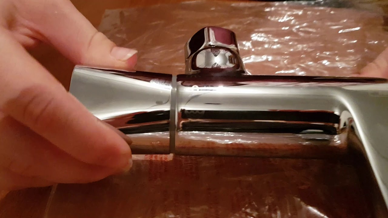 Hansgrohe Ecostat термостатен смесител за вана и душ – хромирана стена смесителна тяло 13123000 снимка детайл KERANOVA