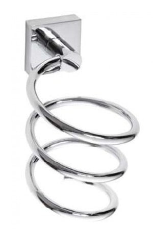 132117022 държач за сешоар, спирала - хромиран стенен държач за сешоар от KERANOVA онлайн магазин