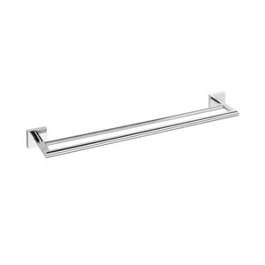 132204052 двоен държач за кърпи 65,5 см – хромиран двоен бар за кърпи за баня от онлайн магазин за обзавеждане за бани KERANOVA