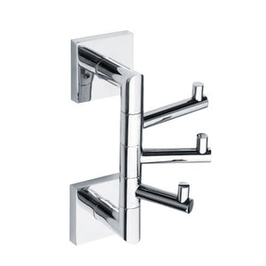 132206072 тройна закачалка за хавлия - хромирана стенна закачалка KERANOVA за баня