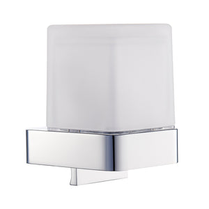 139309312 диспенсър Solo бял стъклен дозатор със стойка от хром за баня, онлайн магазин KERANOVA