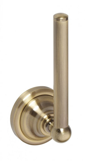 144112037 държач за резервна тоалетна хартия - метален вертикален държач в бронзов цвят от онлайн магазин за обзавеждане за бани KERANOVA