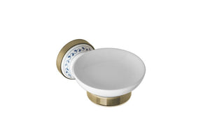 144708027 сапунерка Kera бяла керамична сапунерка с месингово монтиране за баня от онлайн магазин KERANOVA