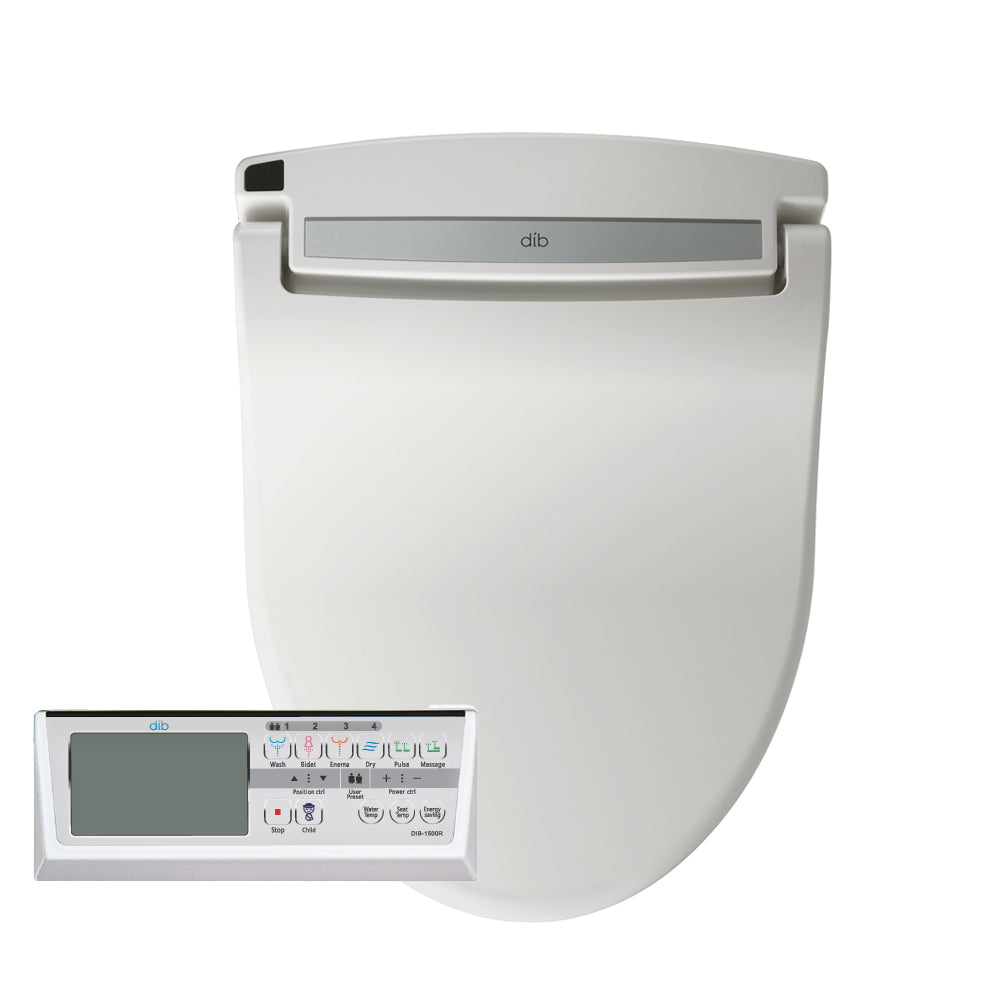 Електронно биде Daewon DIB C850R бял електронен капак с дистанционно за функции биде, воден масаж и самопочистване - KERANOVA