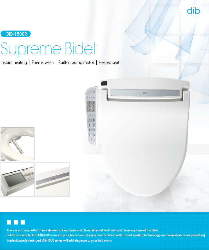 Електронно биде Daewon DIB C850R - мултифункционално самопочистващо се биде с управляваща панел и функции воден масаж за баня KERANOVA