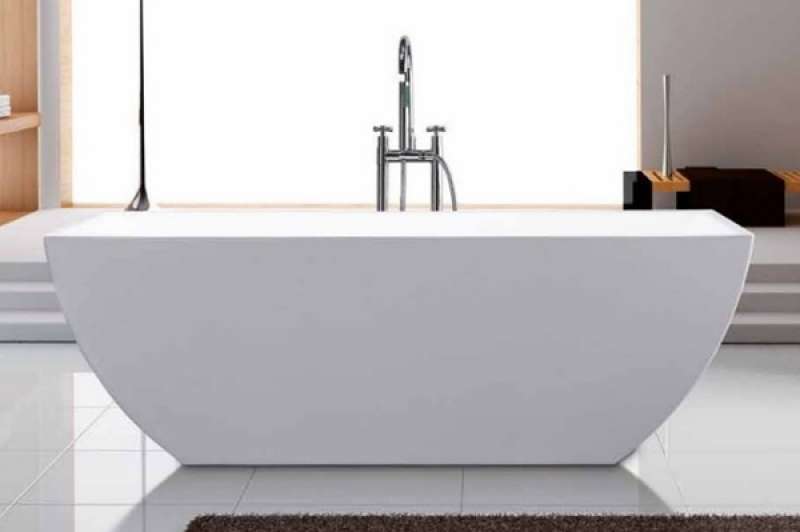 Свободностояща вана Keres Bianco Lucido 150х75 и 170х80 см. бяла акрилна вана с автоматичен сифон за онлайн магазин KERANOVA