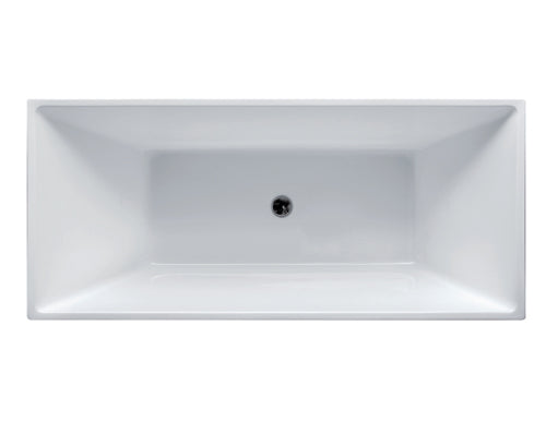 Свободностояща вана Keres Bianco Lucido 150х75 и 170х80 см. бяла акрилна вана с автоматичен сифон, без преливник — KERANOVA онлайн магазин