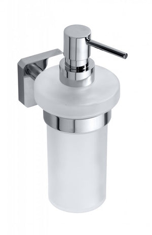 154109042 диспенсър Tasi хром мат стъклен дозатор за сапун за баня KERANOVA онлайн магазин