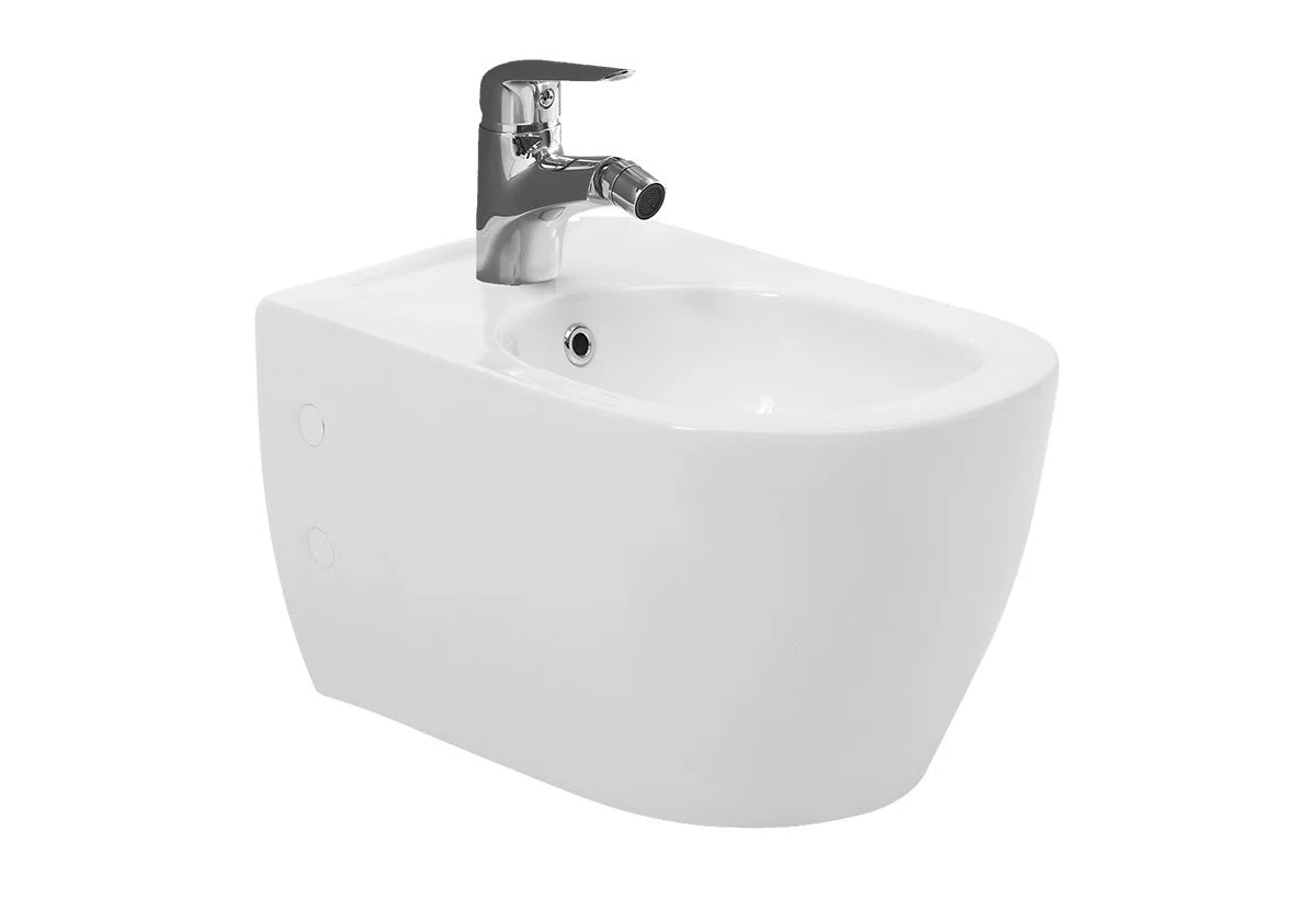 Биде за стенен монтаж City Turkuaz - бял стенен бидe без смесител, онлайн магазин за обзавеждане за бани KERANOVA