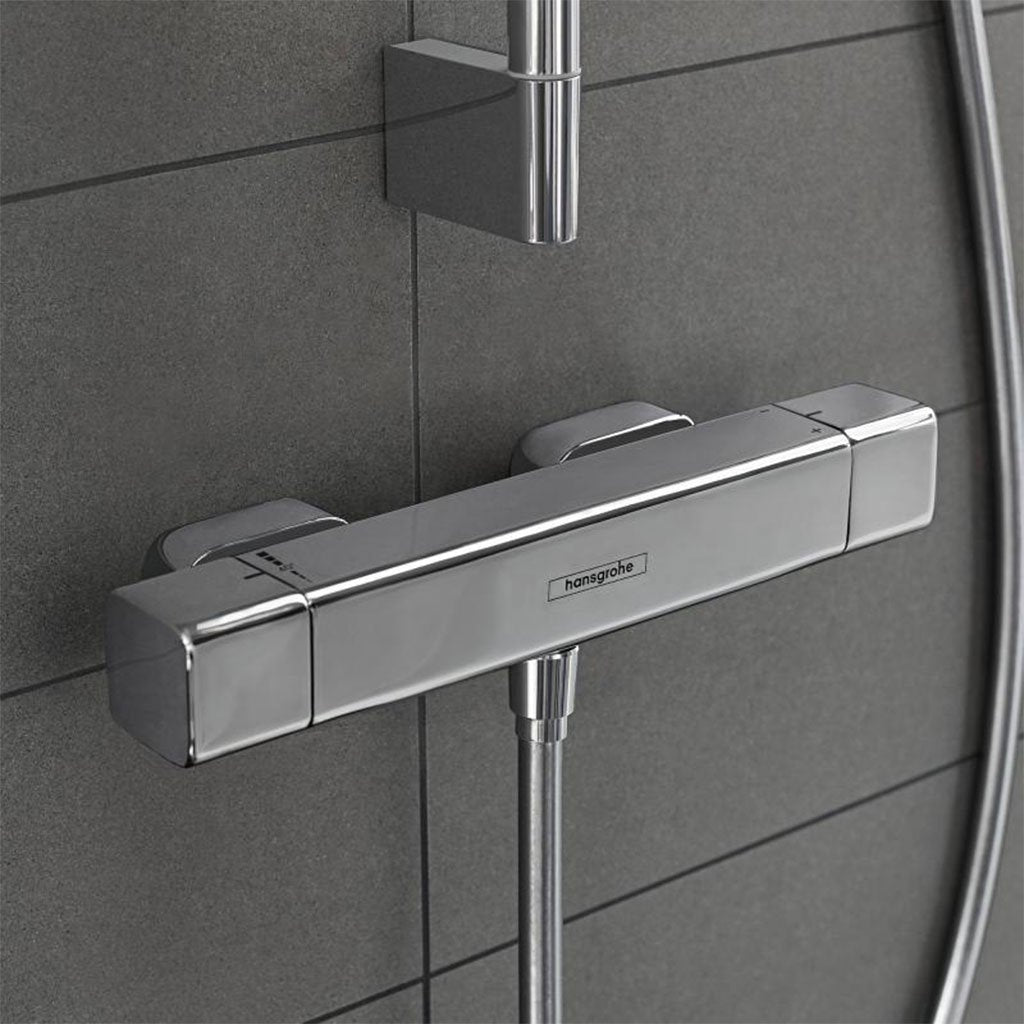 Hansgrohe Ecostat E термостатен смесител за душ хром, EcoStop 9 l/min, CoolContact, филтър – онлайн магазин KERANOVA