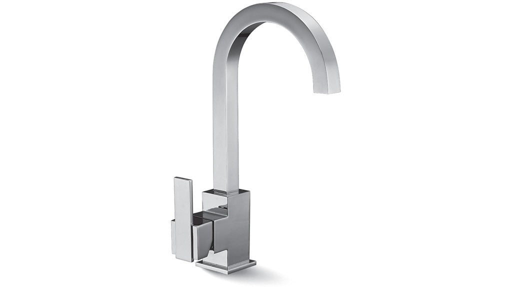 Кухненски смесител 1614B хромиран, стилен висок чучур, италиански дизайн – онлайн магазин за обзавеждане за бани KERANOVA