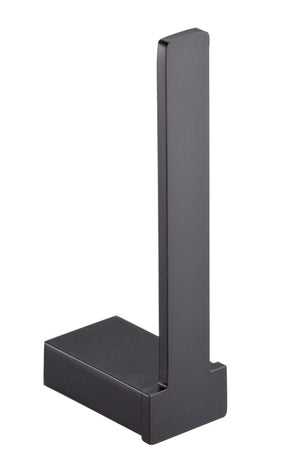 1638B държач за тоалетна хартия черен мат, модерен вертикален държач за ролка от онлайн магазин за обзавеждане за бани KERANOVA