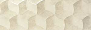 Alt Tag: TRANSET GLOSS CREAM 40x120 плочка кремава гланцова 3D текстура за баня - онлайн магазин за обзавеждане за бани KERANOVA