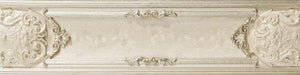 EMPIRE CREAM 9.5x40 декоративен бретон за баня с класически орнаменти – онлайн магазин за обзавеждане KERANOVA