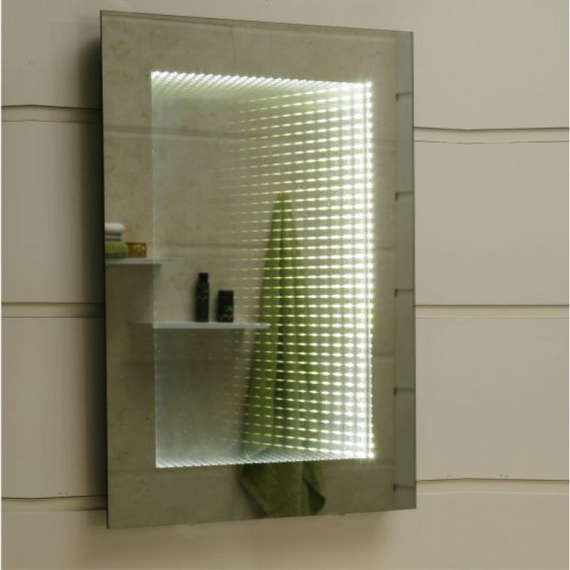 Огледало с осветление 1718 New 50х70 см. - LED Infinity Mirror за баня, 6500K, монтаж хоризонтален/вертикален, онлайн магазин KERANOVA