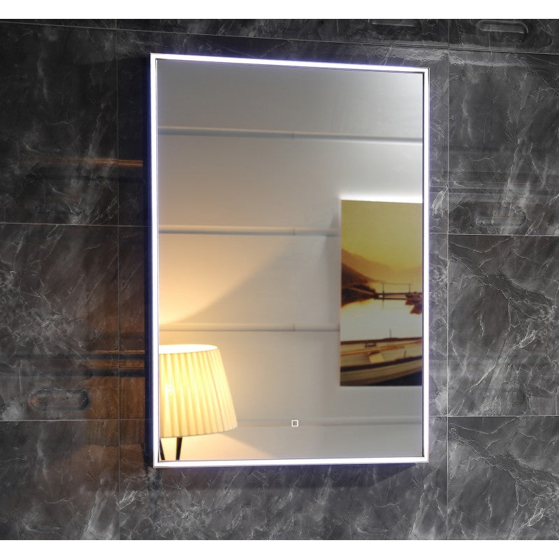Огледало с осветление 1798 60х80 см. вертикално LED огледало с Touch включване, 6500K, KERANOVA онлайн магазин