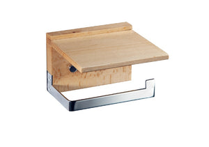 1904 държач за тоалетна хартия от дърво и хром, онлайн магазин за обзавеждане за бани KERANOVA