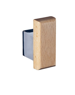 1908 закачалка от дърво и хром, модерен аксесоар за баня от онлайн магазин KERANOVA