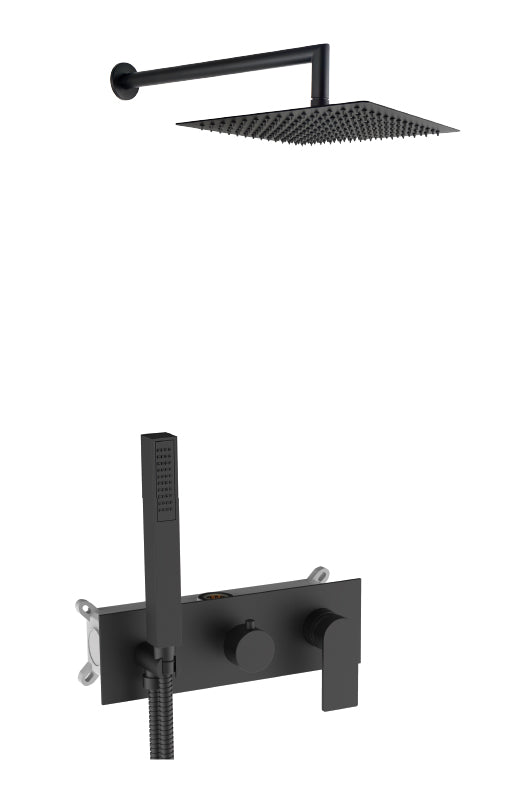 Вградена душ система Alpha EC238 Black - Aquagrif