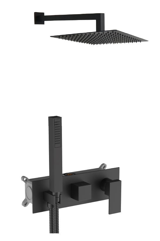 Вградена душ система Bold Black Matt EC240 - Aquagrif