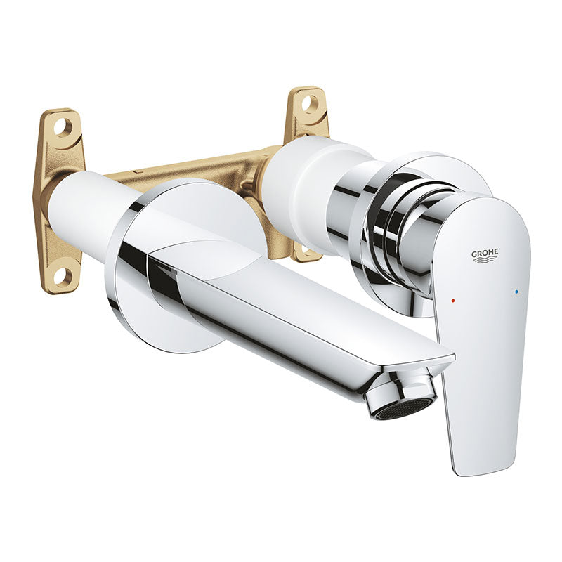 Grohe BauEdge вграден за мивка двудупков стенен смесител от хром за умивалник – онлайн магазин KERANOVA, Германия, гаранция 5 години