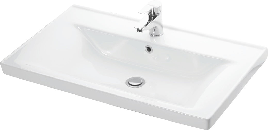 Мебелна мивка Sava 80x46 см. бяла с отвор за смесител, 80x46x16.5 см, онлайн магазин KERANOVA