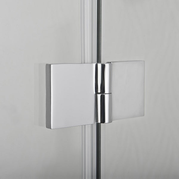 Кабина с две СГЪВАЕМИ врати 100х100 см. - Smartflex, хромирана панта за душ кабина от 6мм темперирано стъкло, онлайн магазин KERANOVA